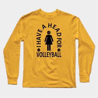 Funny Volleyball Girl Long Sleeve T-Shirt